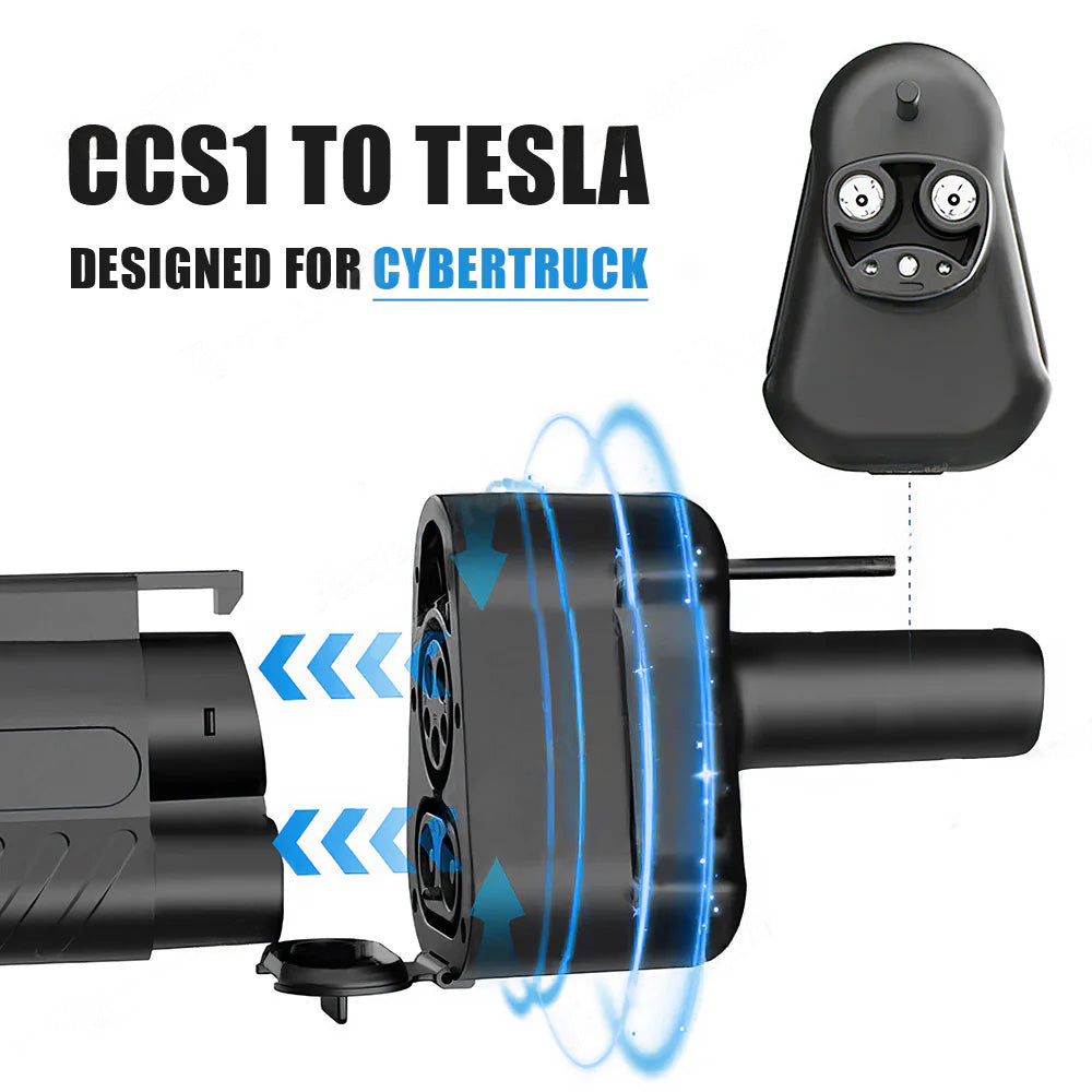 CCS1 x J1772 to Tesla(NACS) Fast Charging Adapter - For All Tesla Models (2012-2024)