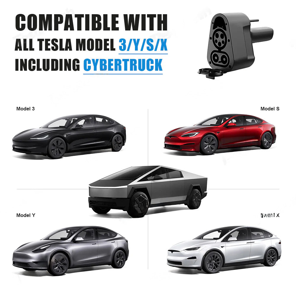 CCS1 x J1772 to Tesla(NACS) Fast Charging Adapter - For All Tesla Models (2012-2024)