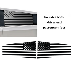 Rear Window American Flag Vinyl Stickers (2PCS) - For Tesla Cybertruck (2024)