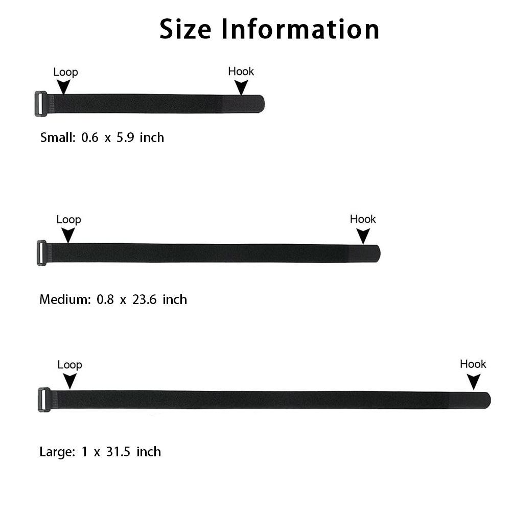 Reusable Hook and Loop Fastening Straps - For Tesla Cybertruck (2024)