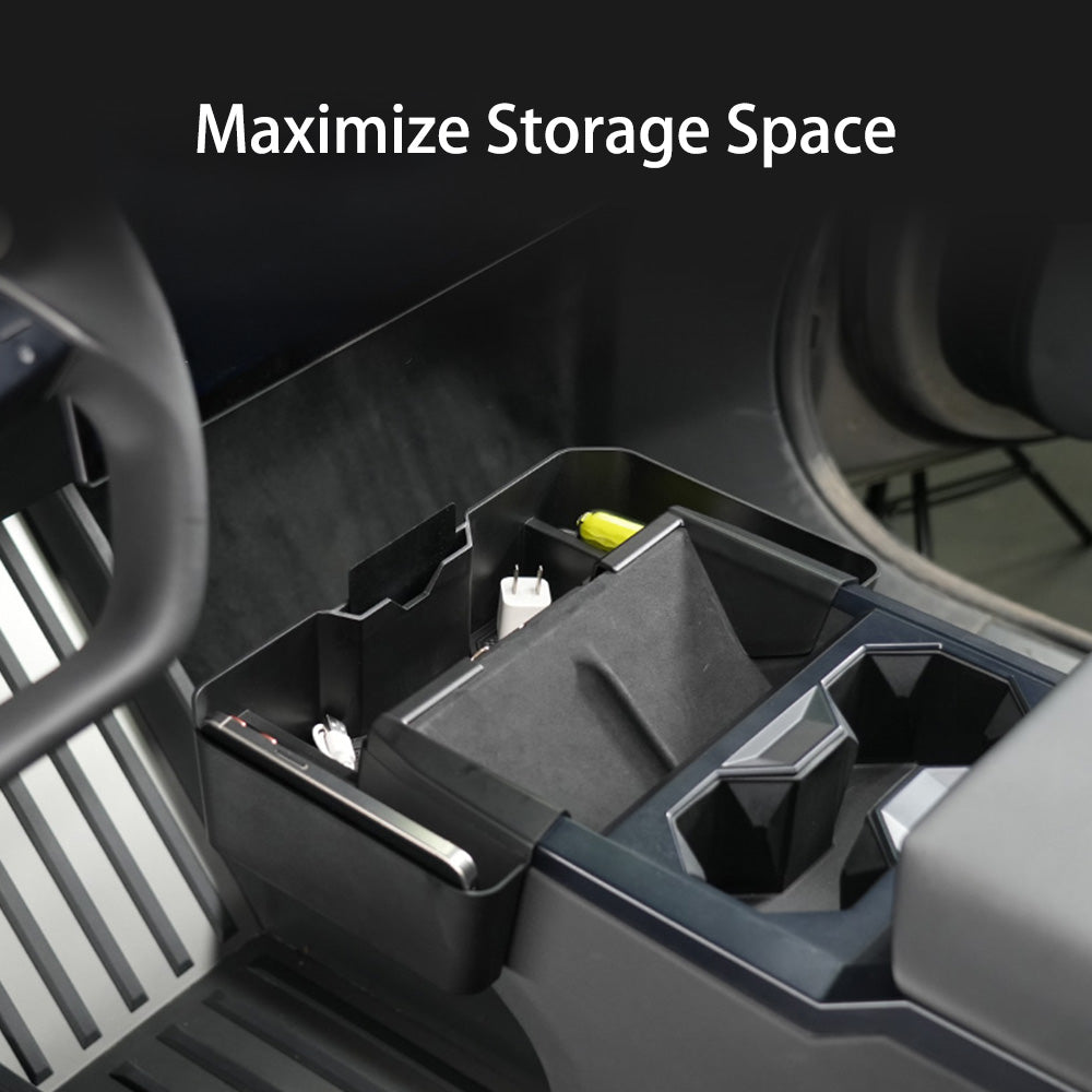 Extended Center Console Storage Box - For Tesla Cybertruck (2024)