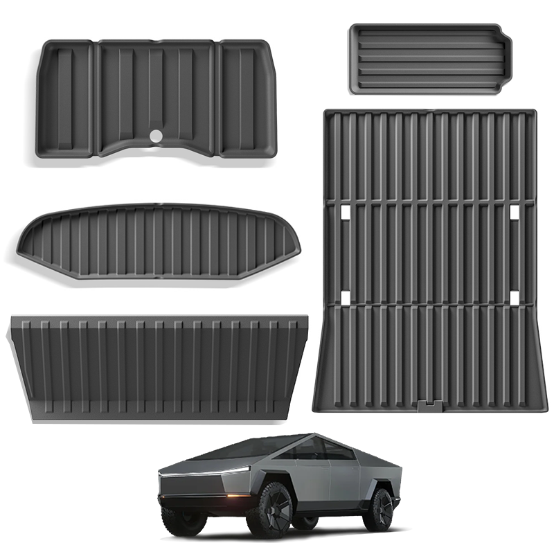 All Weather TPE Floor Mats Cargo Liners Set - For Tesla Cybertruck (2024)