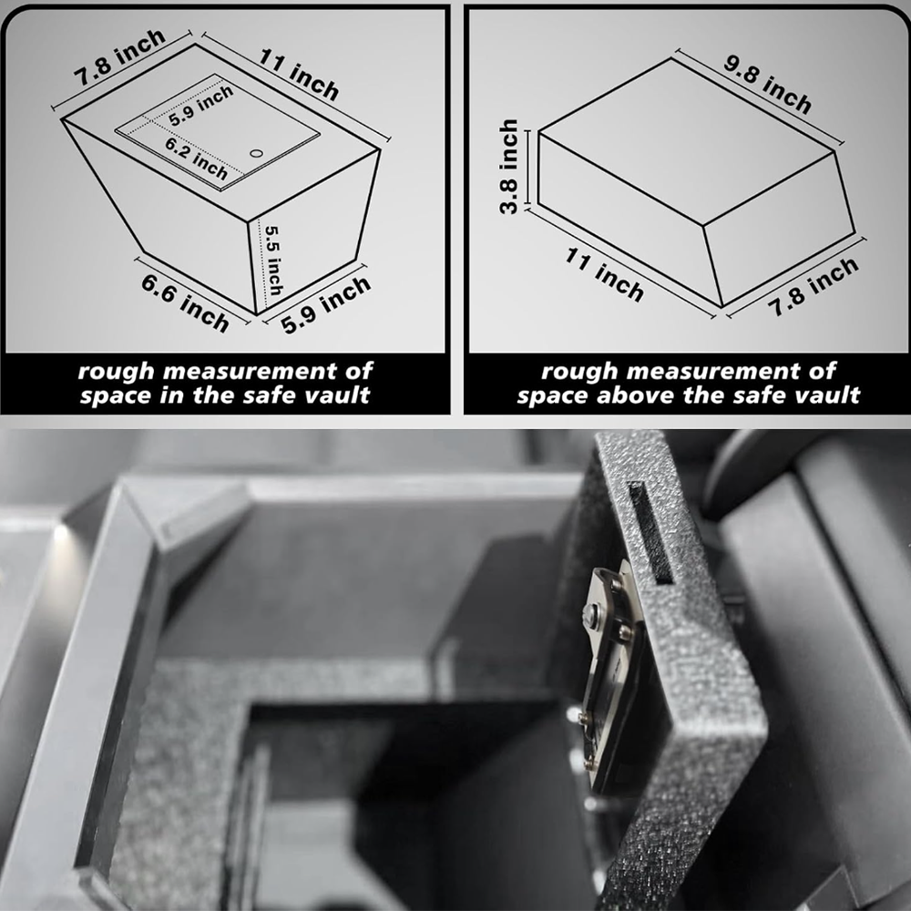 Anti-Theft Center Console Safe Lockbox - For Tesla Cybertruck (2024)