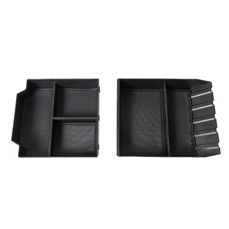 Spliced Lower Center Console Tray Floor Storage Organizer - For Tesla Cybertruck (2024)