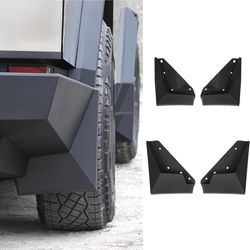 TPE Mud Flaps Front Rear Mudguard Kit OEM Fender - For Tesla Cybertruck (2024)