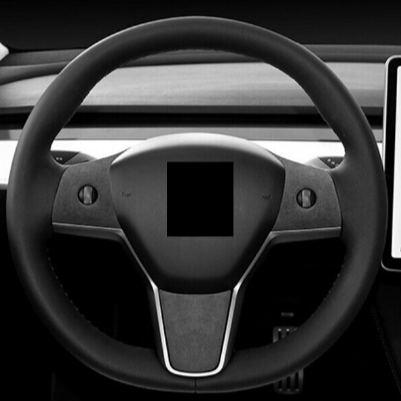 Alcantara Steering Wheel Cover – For Tesla Model 3/Y (2017-2024)