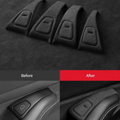 Alcantara Door Button Switch Cover – For Tesla Model 3/Y (2017-2024)