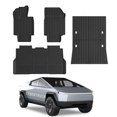 All Weather TPE Interior Floor Mats Cargo Liners Set - For Tesla Cybertruck (2024)