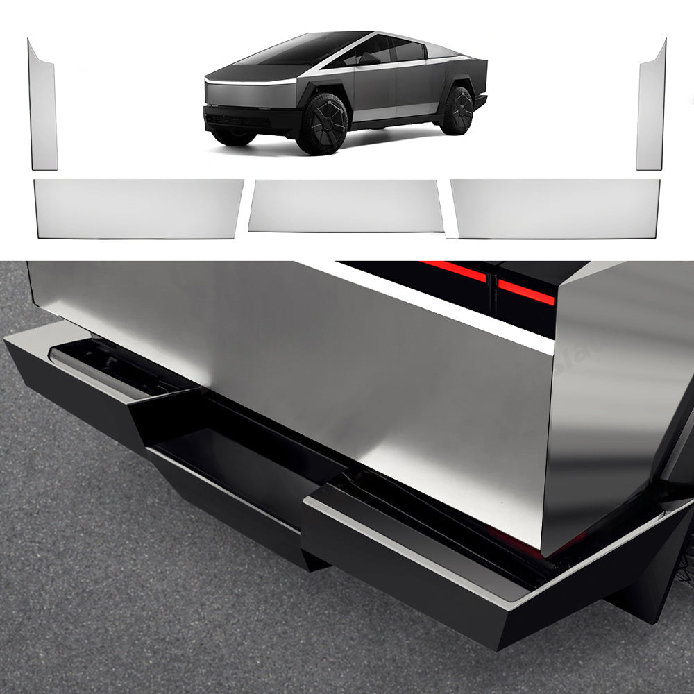 Rear Bumper Protectors - For Tesla Cybertruck (2024)