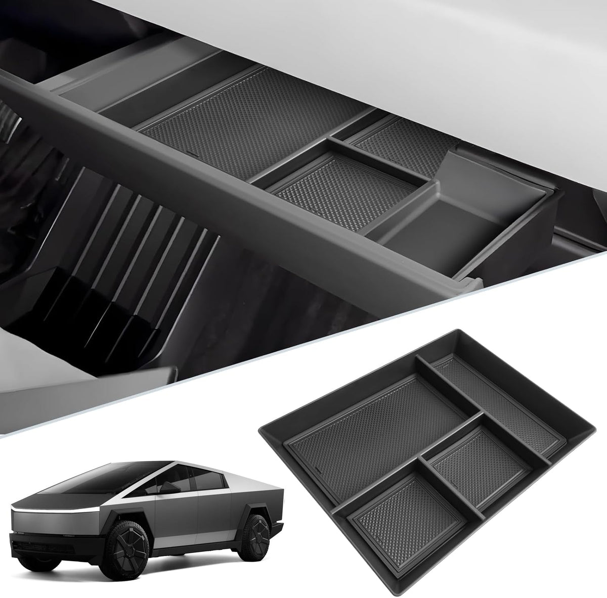 Premium Organizer Tray Glove Box Storage - For Tesla Cybertruck (2024)