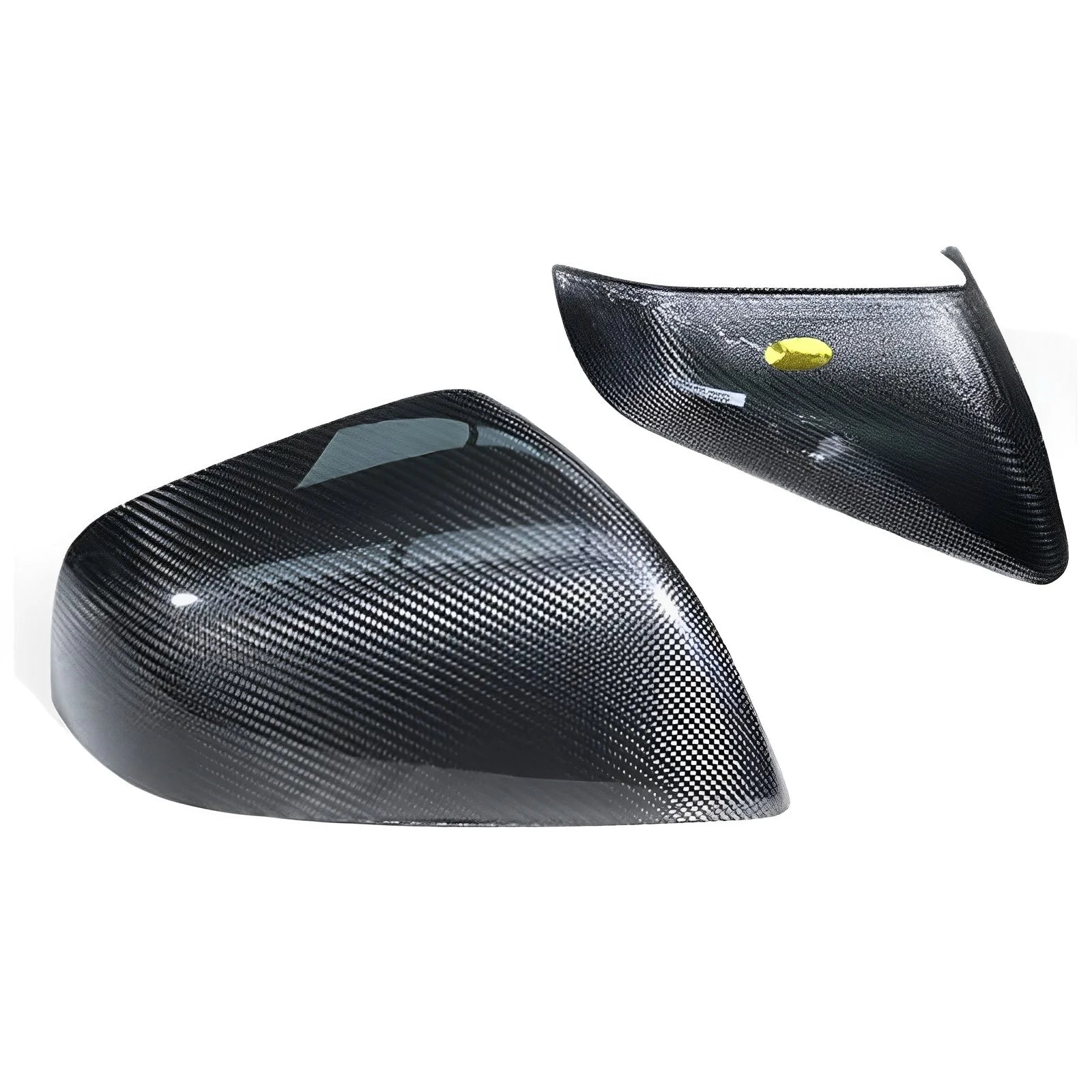 Carbon Fiber Rear View Mirror Covers – For Tesla Model X (2024)