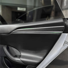 Carbon Fiber Door Trim Cover – For Tesla Model X (2021+)