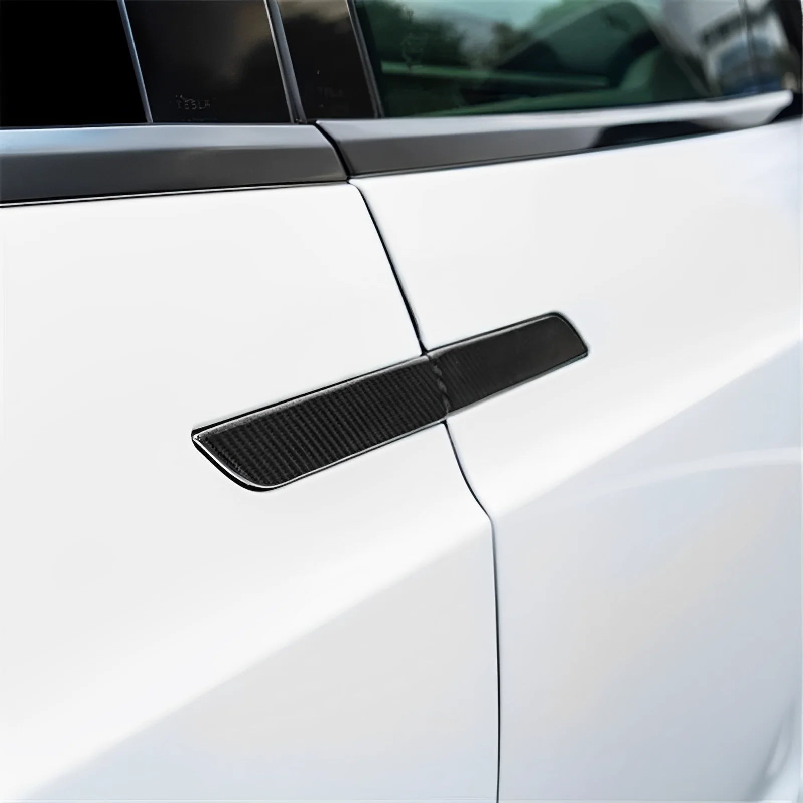 Carbon Fiber Door Handle Cover – For Tesla Model S/X (2016-2024)