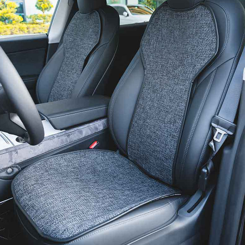 Comfortable and Breathable Cotton and Linen Cushion – For Tesla Model 3 (Highland)/Y