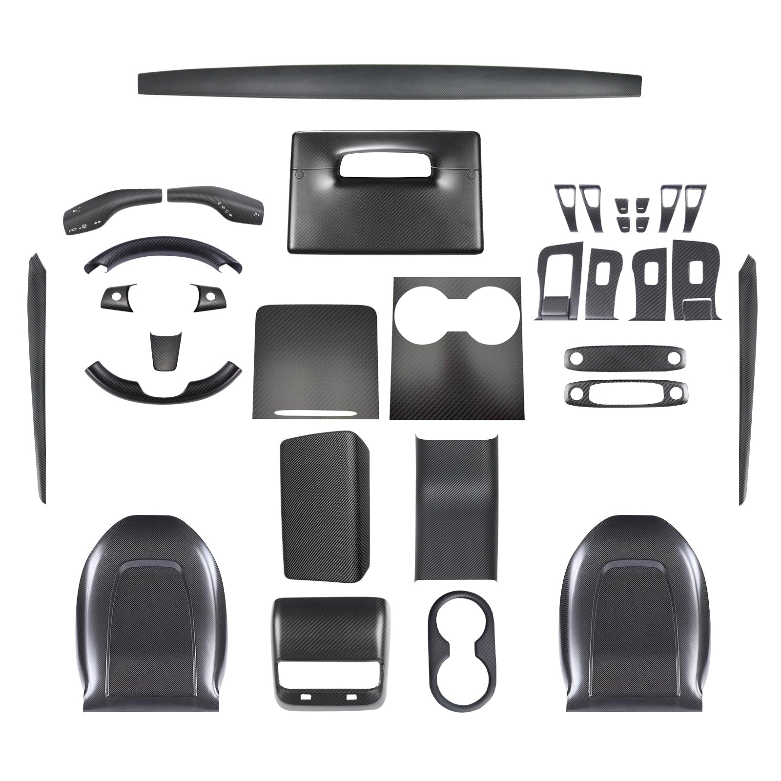 Real Carbon Fiber Interior Wrap Kit – For Tesla Model 3/Y