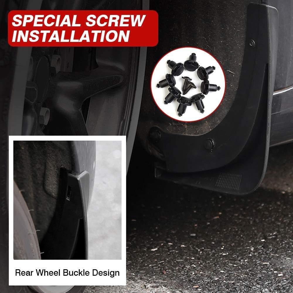 Mud Flaps Splash Guards Full Protection Kit – For Tesla Model 3 (2017-2023)