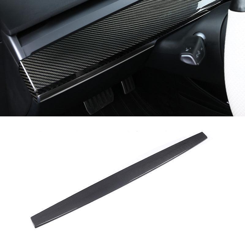 Carbon Fiber Dashboard Cover and Center Console Dash Cap – For Tesla Model 3/Y (2017-2024)