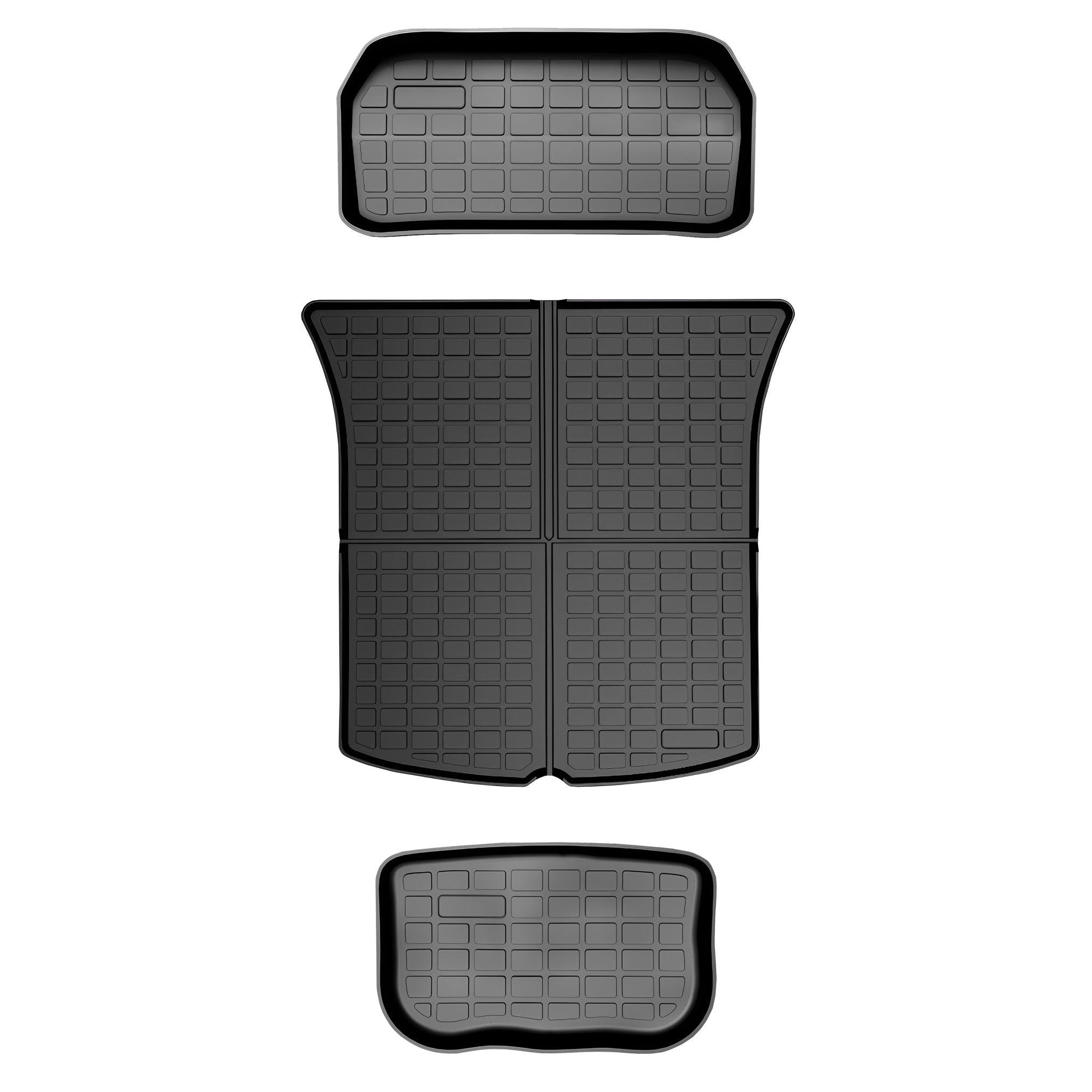 Tesla Model Y All-Weather Floor Mats Full Set Trunk Mat Cargo Mat Frunk Cargo Liner (2020-2024)