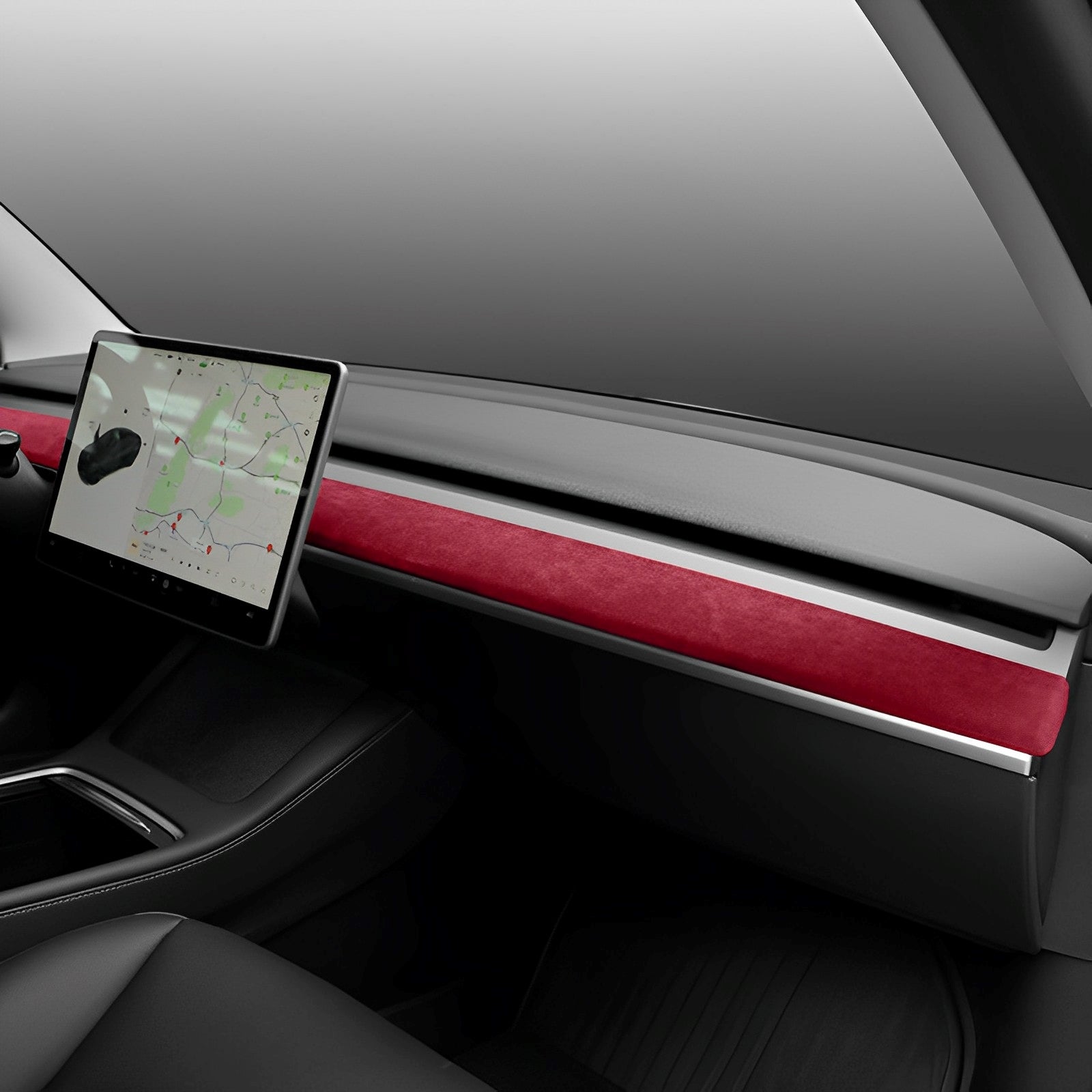 Alcantara Dashboard Cover – For Tesla Model 3/Y (2017-2024)