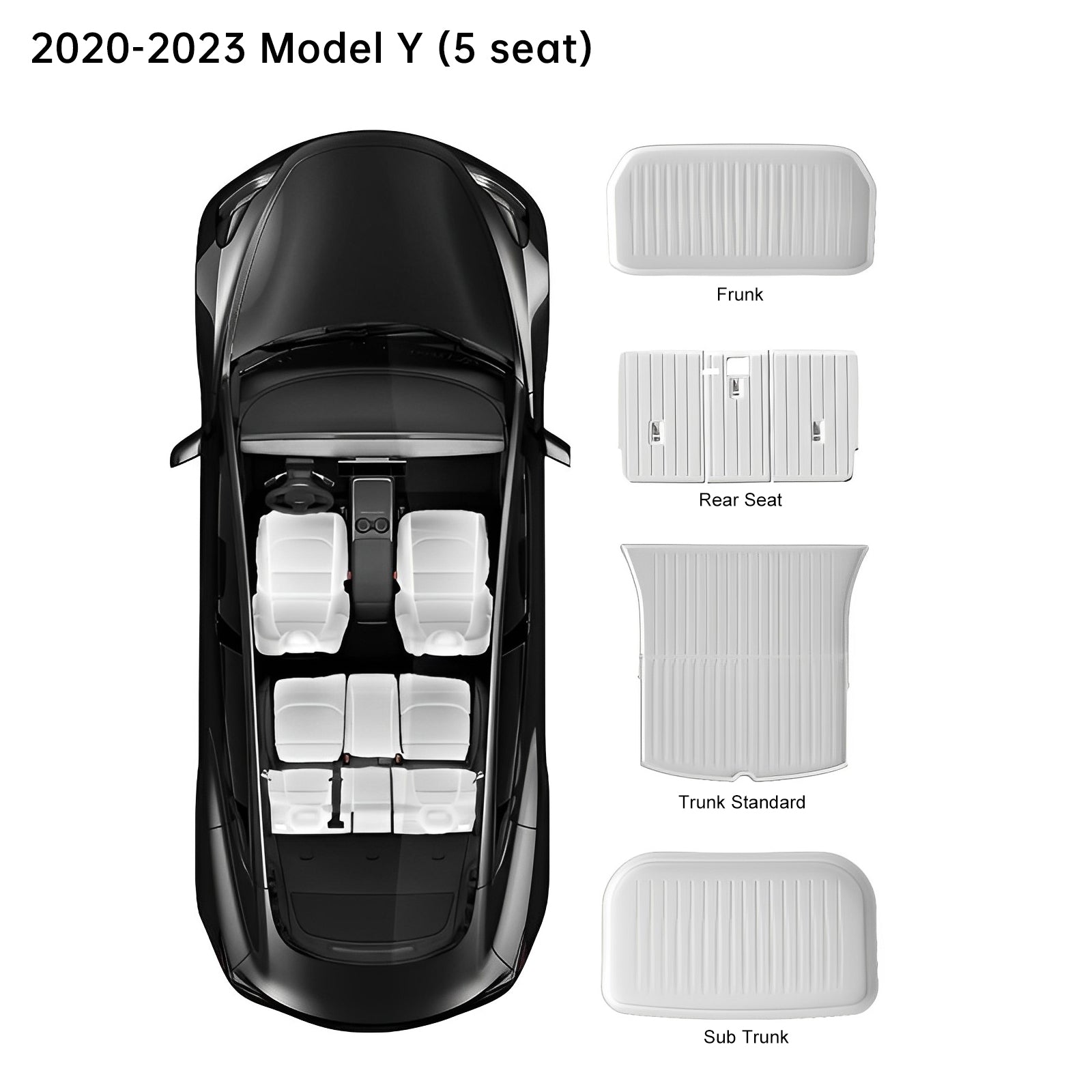 TPE Frunk & Trunk Cover – For Tesla Model 3/Y (2017-2024)