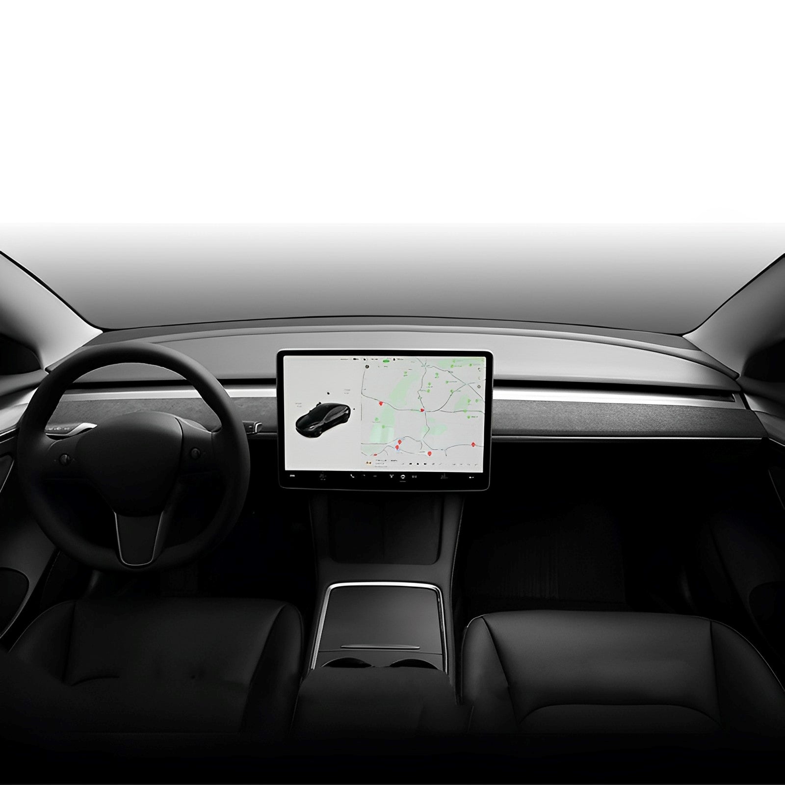 Alcantara Dashboard Cover – For Tesla Model 3/Y (2017-2024)