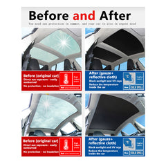 Sunroof Sunshades for Openable Sunroofs and Panoramic Sunroofs – For Tesla Model S (2012-2024)