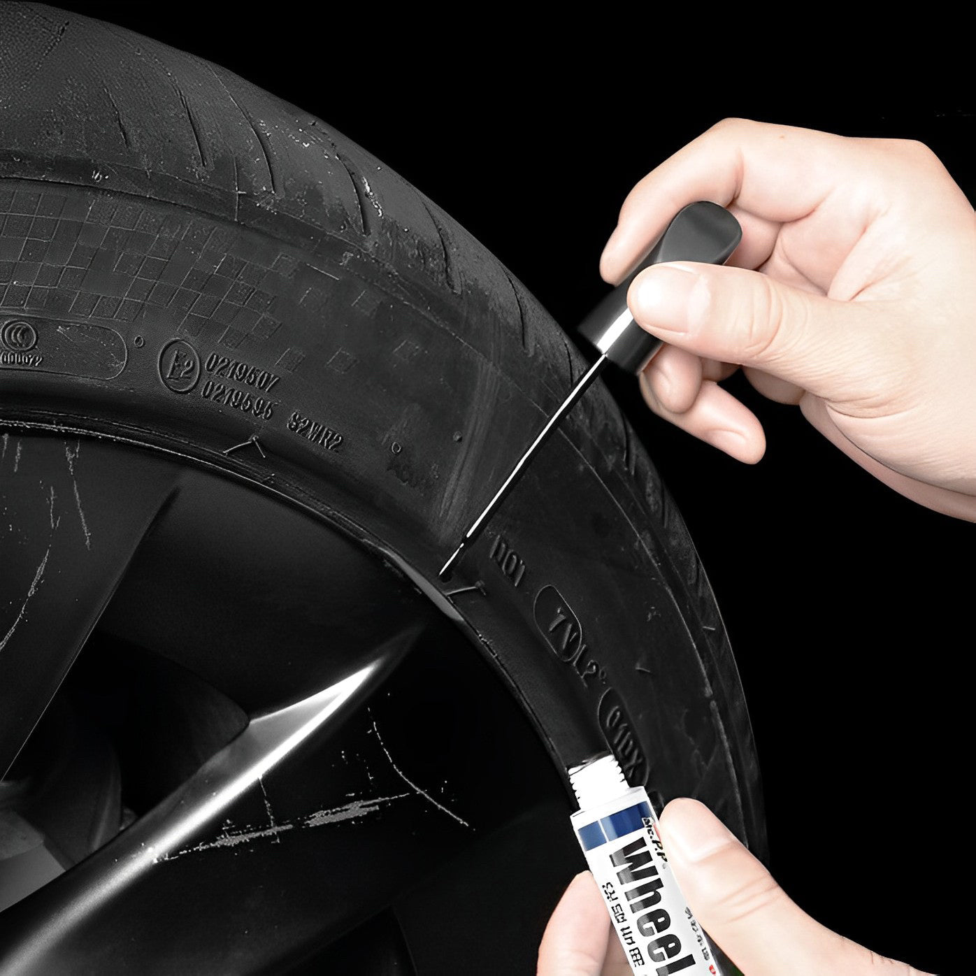 Tesla Wheel Rims Touch Up Paint for Model Y- DIY Curb Rash Repair with Color-matched Touch Up Paint