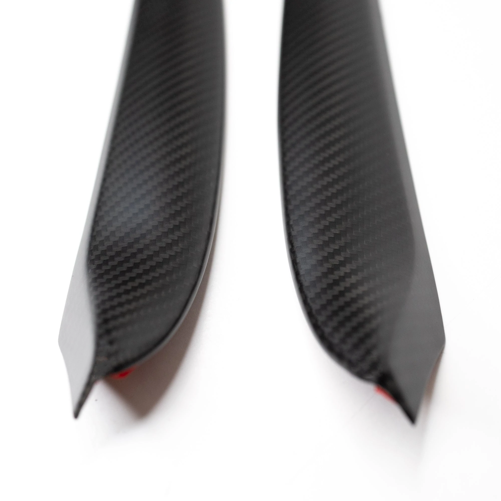Carbon Fiber Front Door Trim Panel Caps – For Tesla Model 3 (2021-2024)