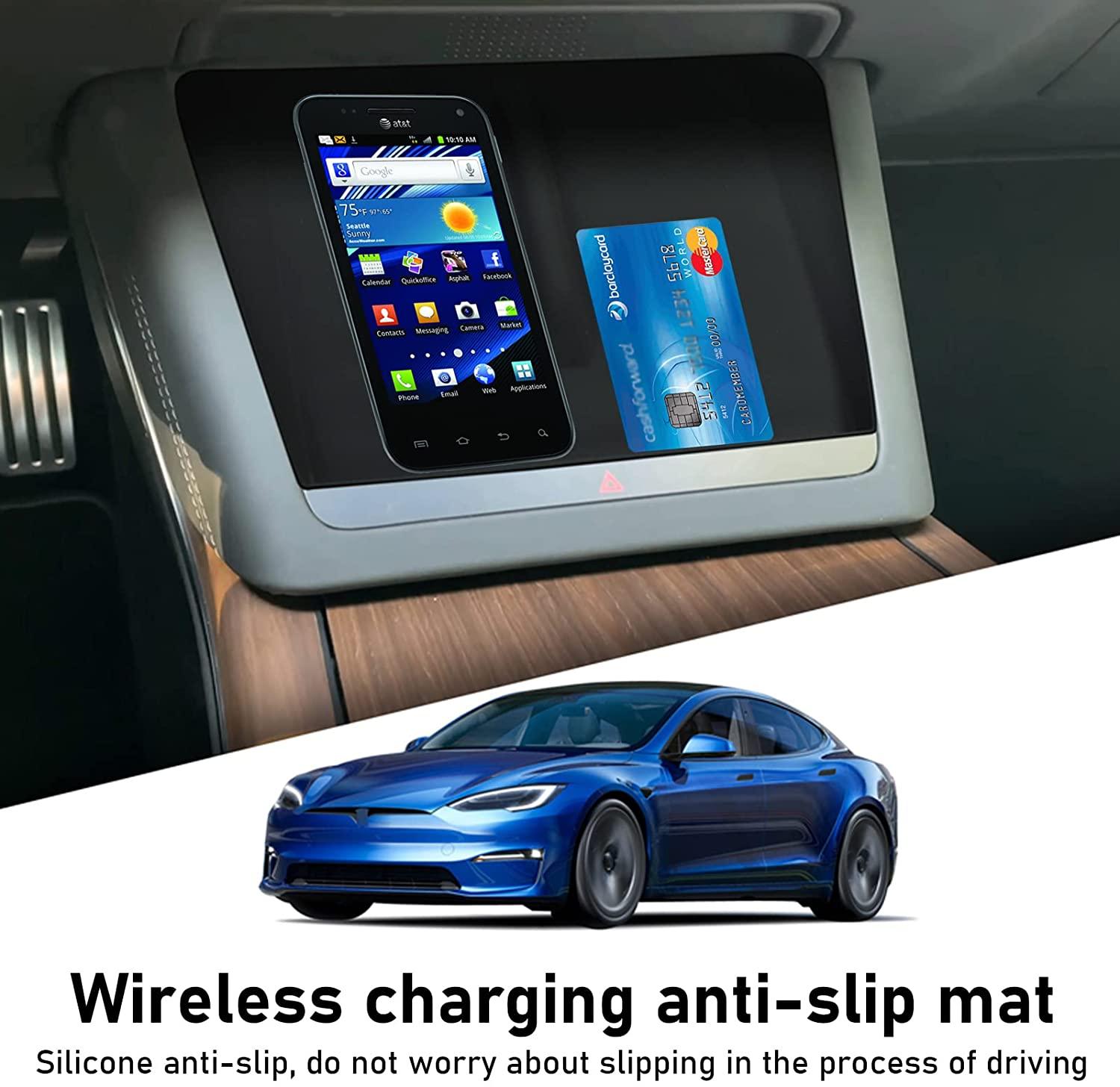 Wireless Charging Anti-Slip Mat – For Tesla Model S/X (2021-2024)