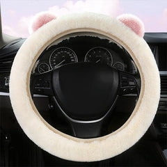 Bear-Shaped Steering Wheel Protector – For Tesla Model S/3/X/Y (2012-2024)