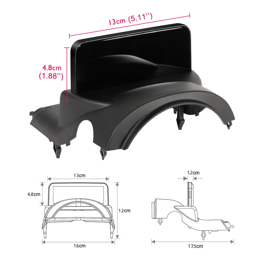 4.6" Ultra Mini Screen Display – For Tesla Model 3/Y