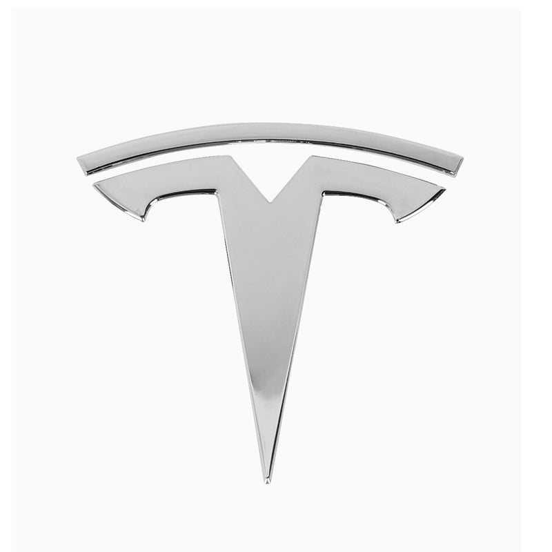 'T' Emblem Decal Wraps – Front & Rear Badges (1 Pair) - For Tesla Model 3 (Highland)/Y (2017-2024)