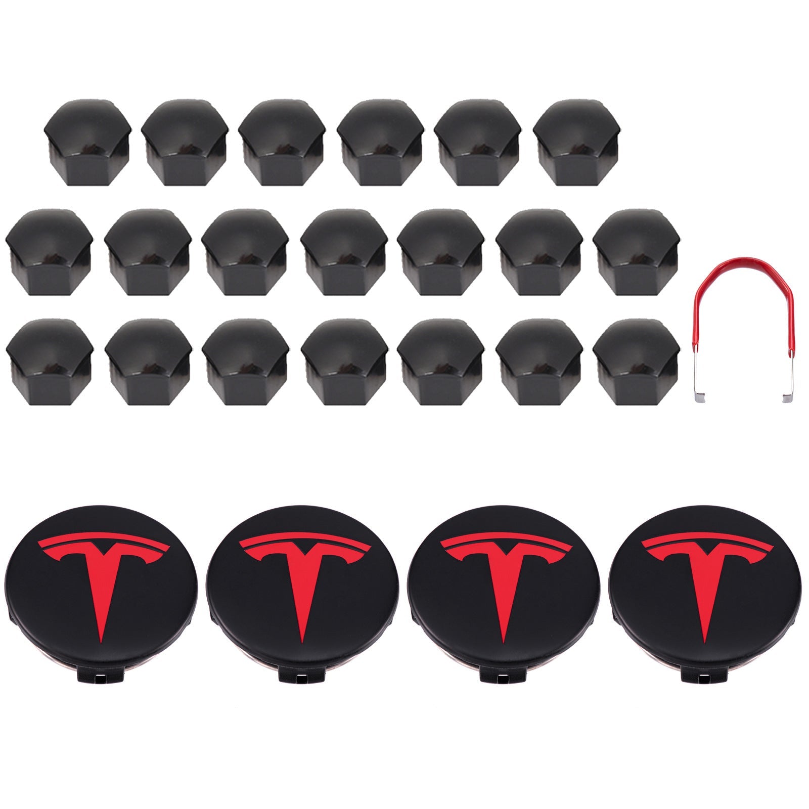 Aero Wheel Cap Kit for Original Standard Rims – For Tesla Model S/3/X/Y (2012-2024)