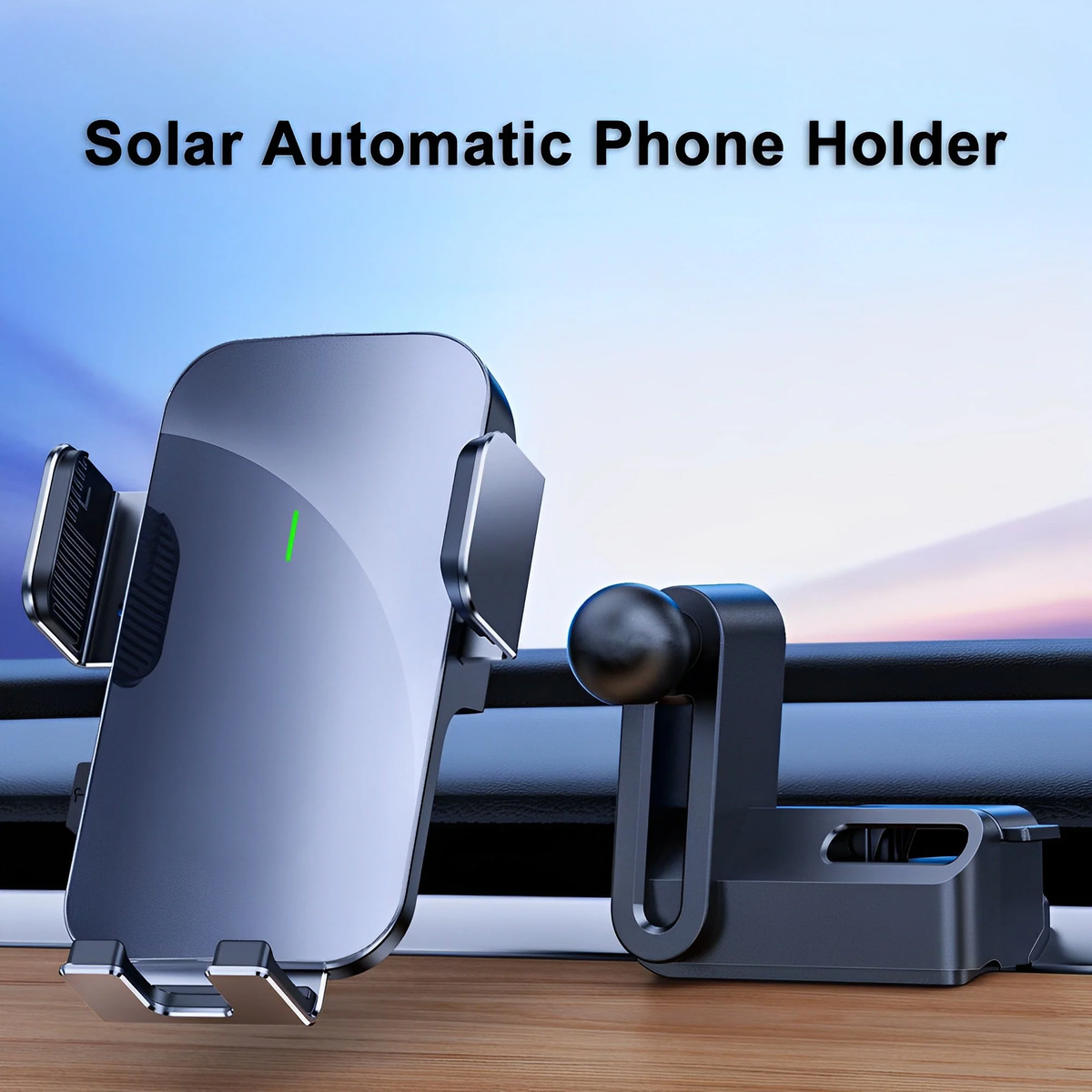 Solar Automatic Dashboard Mobile Phone Holder – For Tesla Model 3/Y (2017-2024)