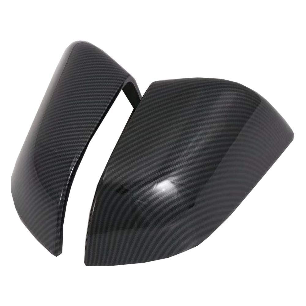 Matte Black Carbon Fiber Pattern Mirror Caps (1 Pair) – For Tesla Model 3 (2017-2021)