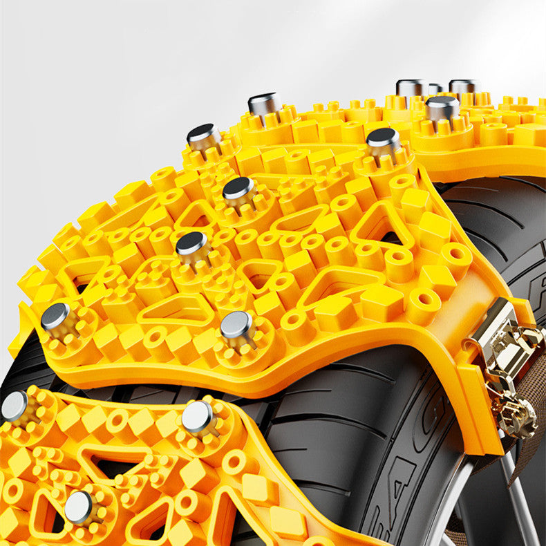 Heavy-Duty Thickened TPU Snow Chains for Enhanced Traction & Safety - Universal Fit For All Cars