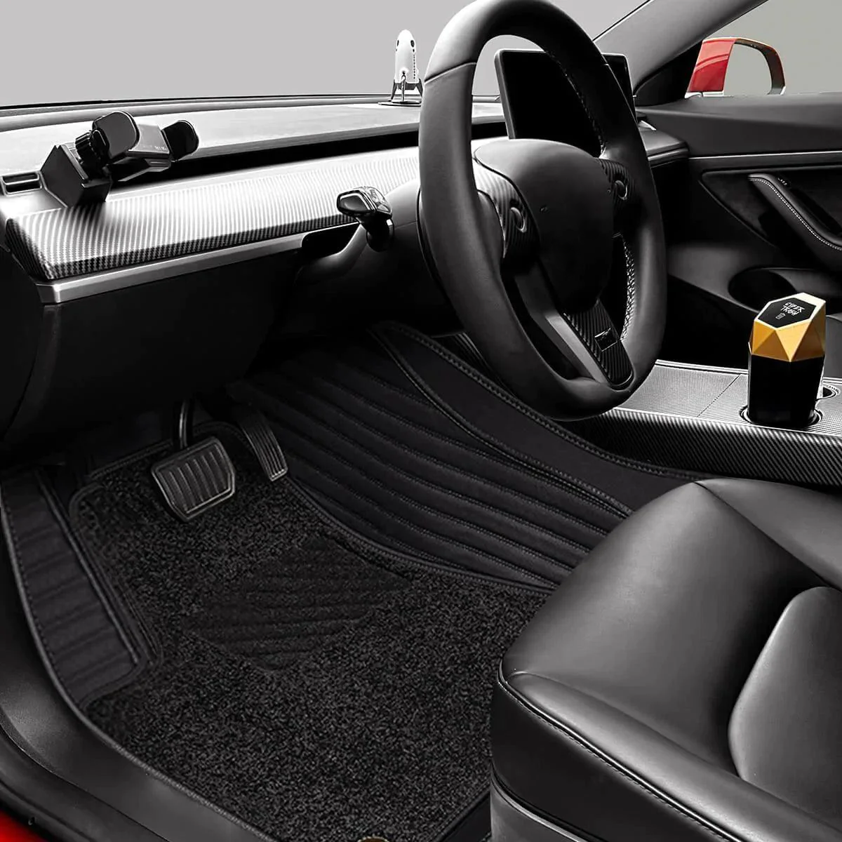 Double Layer Noise-Reducing Floor Mat – For Tesla Model S (2014-2020)