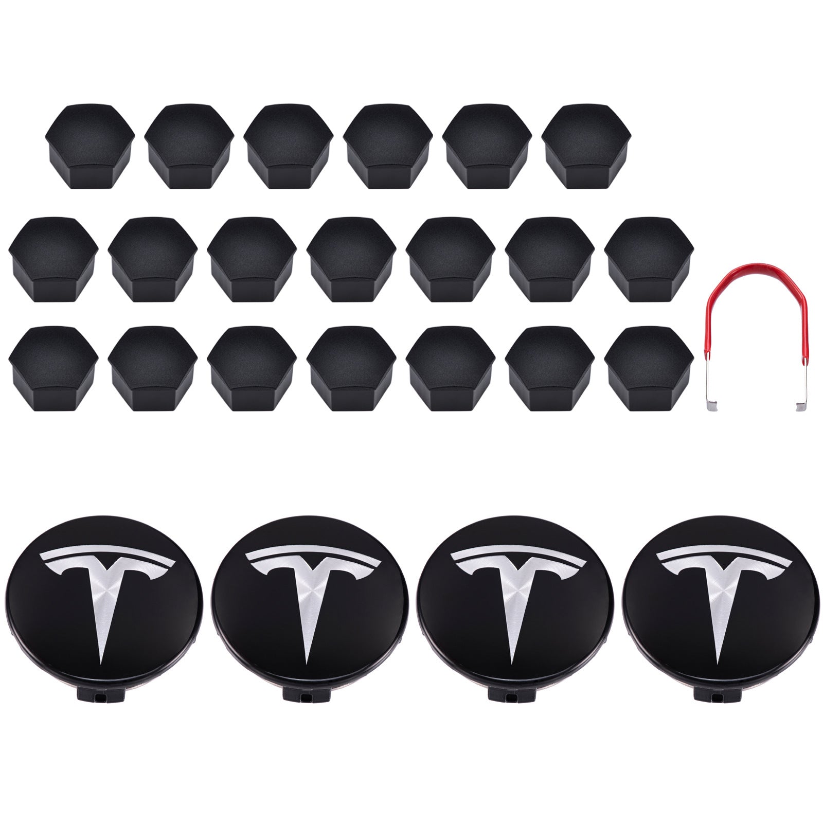 Aero Wheel Cap Kit for Original Standard Rims – For Tesla Model S/3/X/Y (2012-2024)