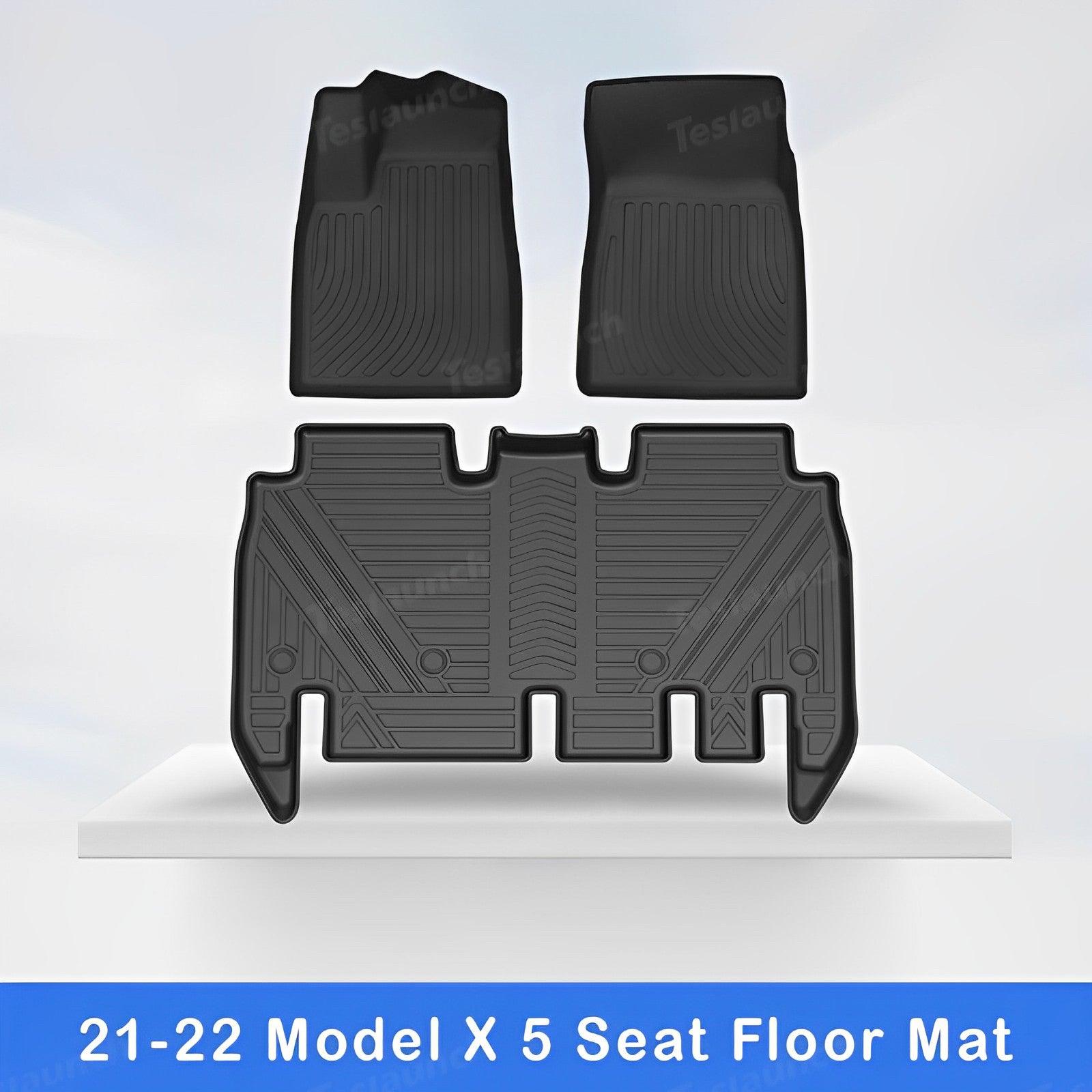 2021-2024 Model X Floor Mat Trunk Mat Cargo Liner All-Weather TPE