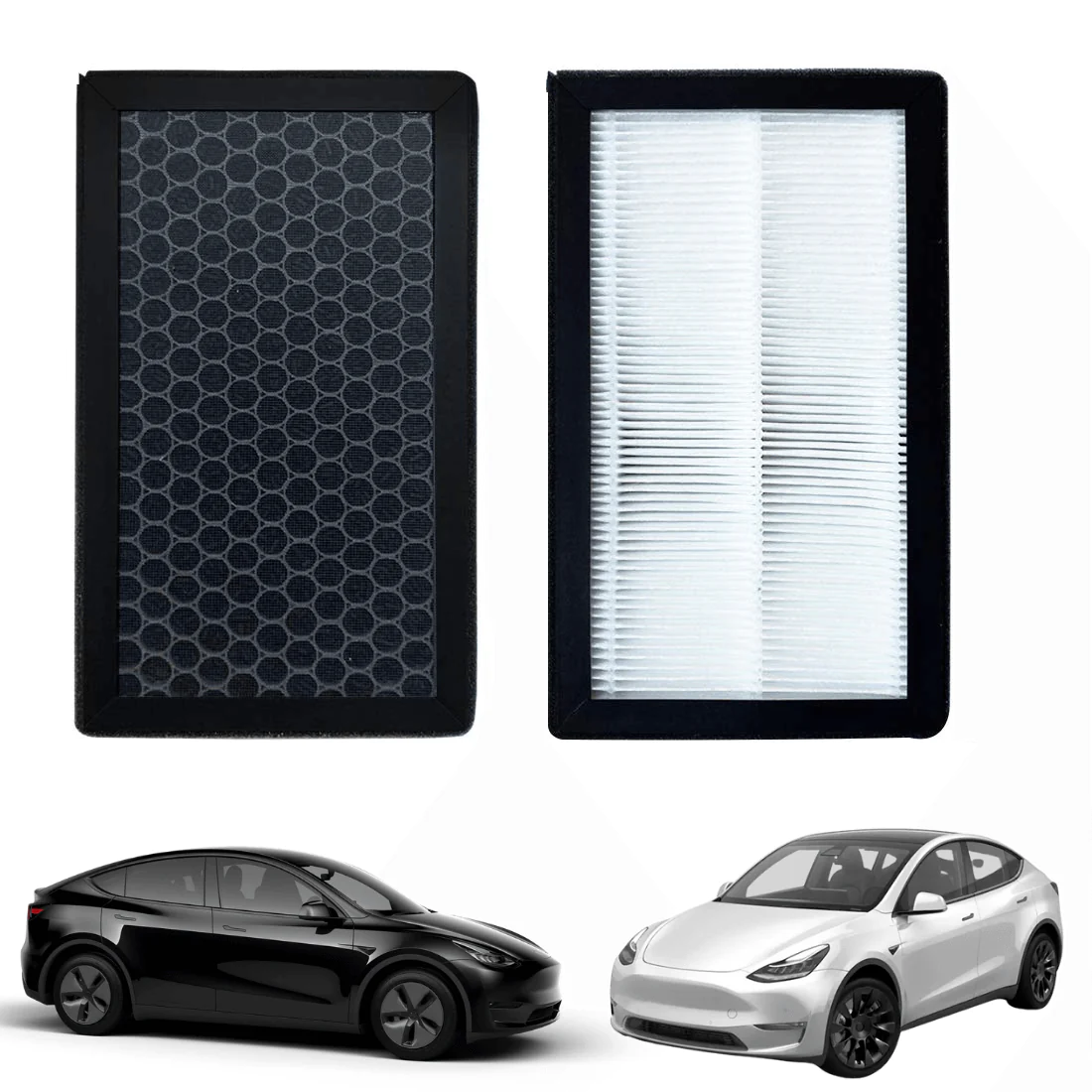 HEPA Air Filter with Activated Carbon – For Tesla Model 3/Y (2017-2024)