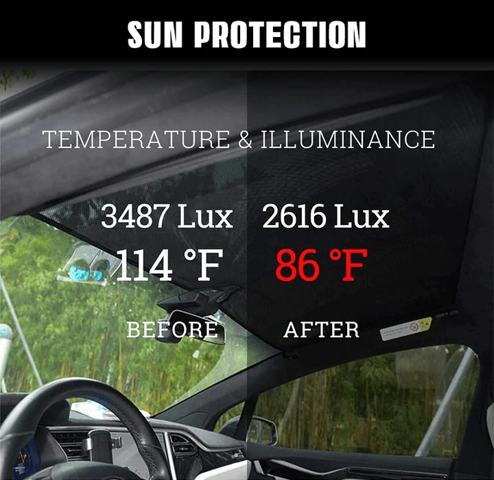Sunroof Sunshade (Front Sun Visor) For Tesla Model X (2015-2024) Accessories