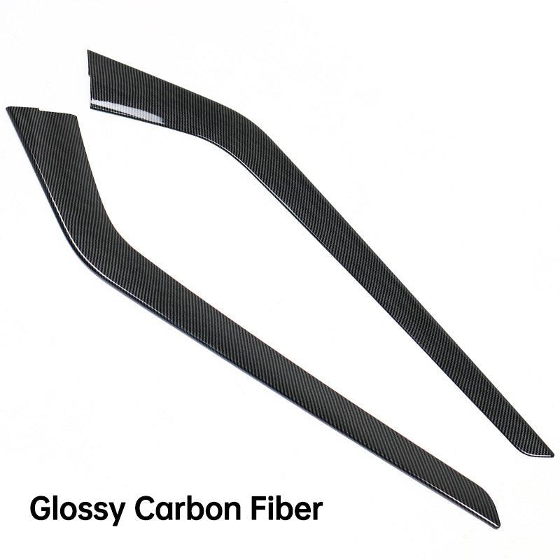 Center Console Side Panel Caps Carbon Fiber Pattern ABS Gen. 2 – For Tesla Model 3/Y (2021-2024)