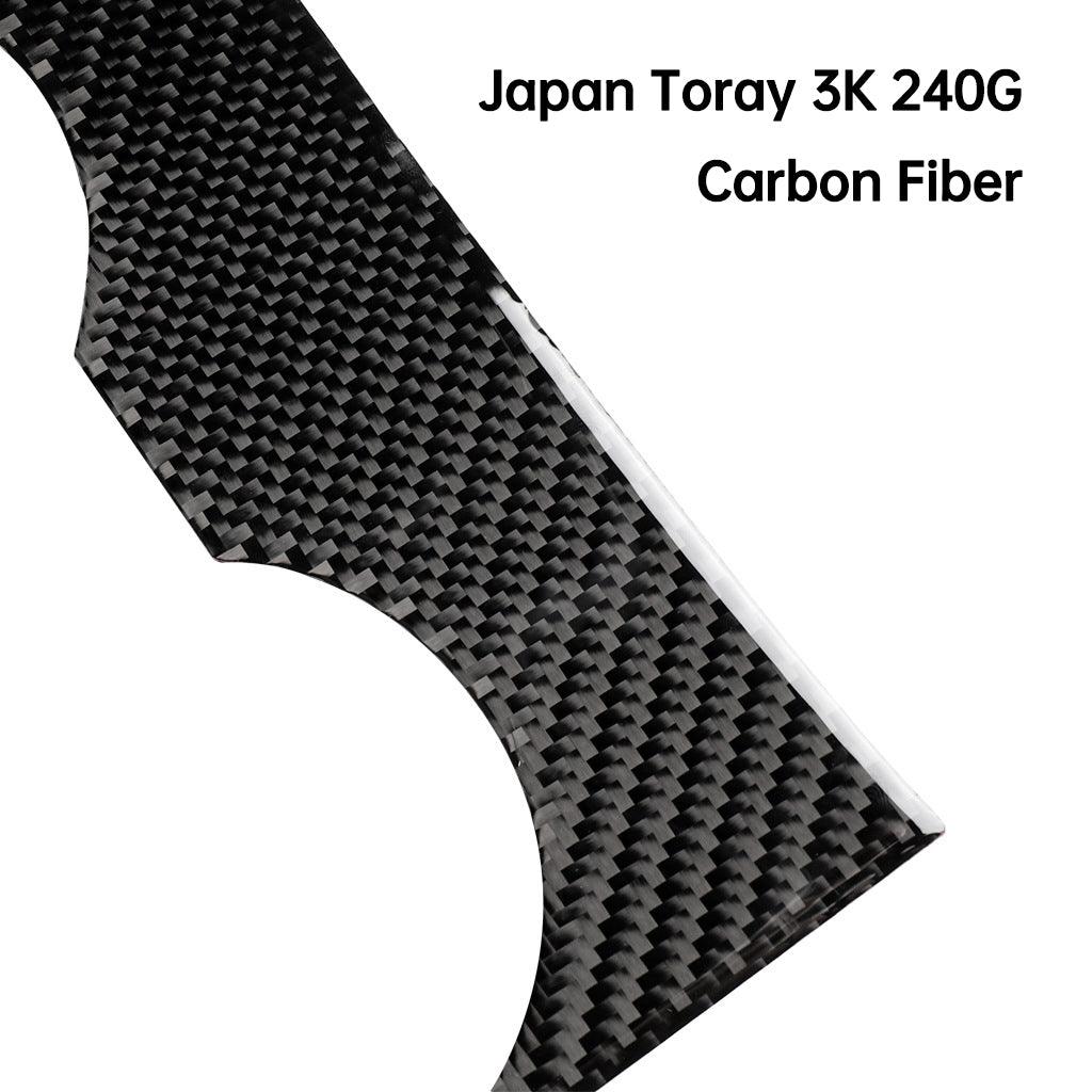 Carbon Fiber Center Console Overlays, Decoration Wrap (Gen. 1) – For Tesla Model 3 (2017-2020)