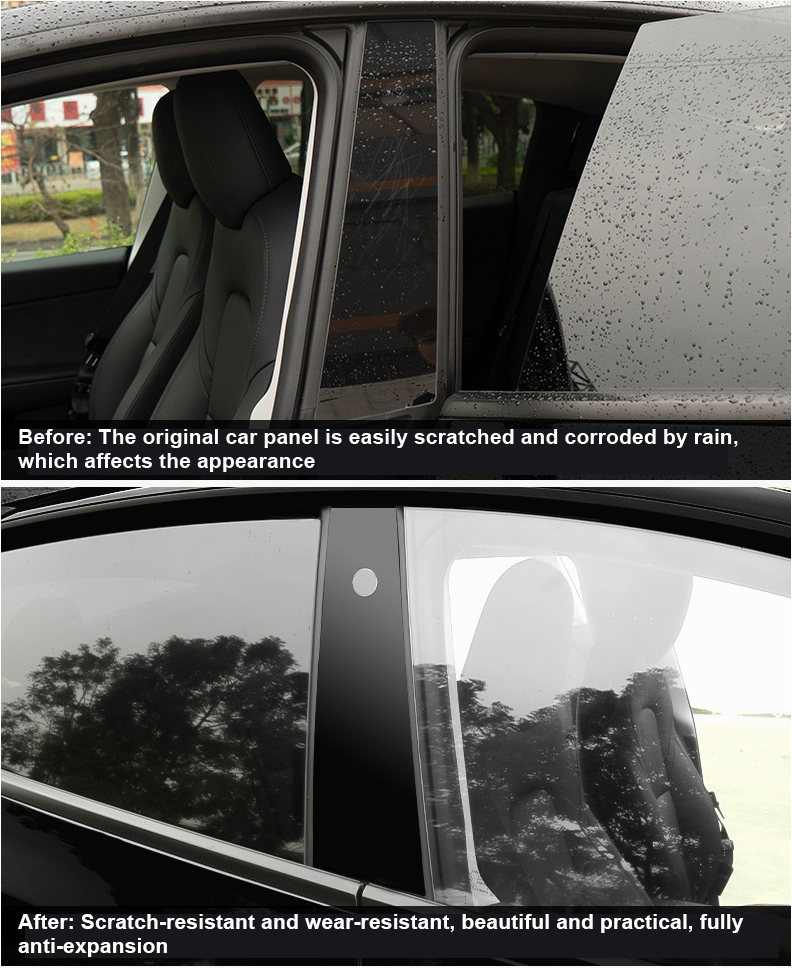 B-Pillar Protective Film – For Tesla Model Y (2021-2024)