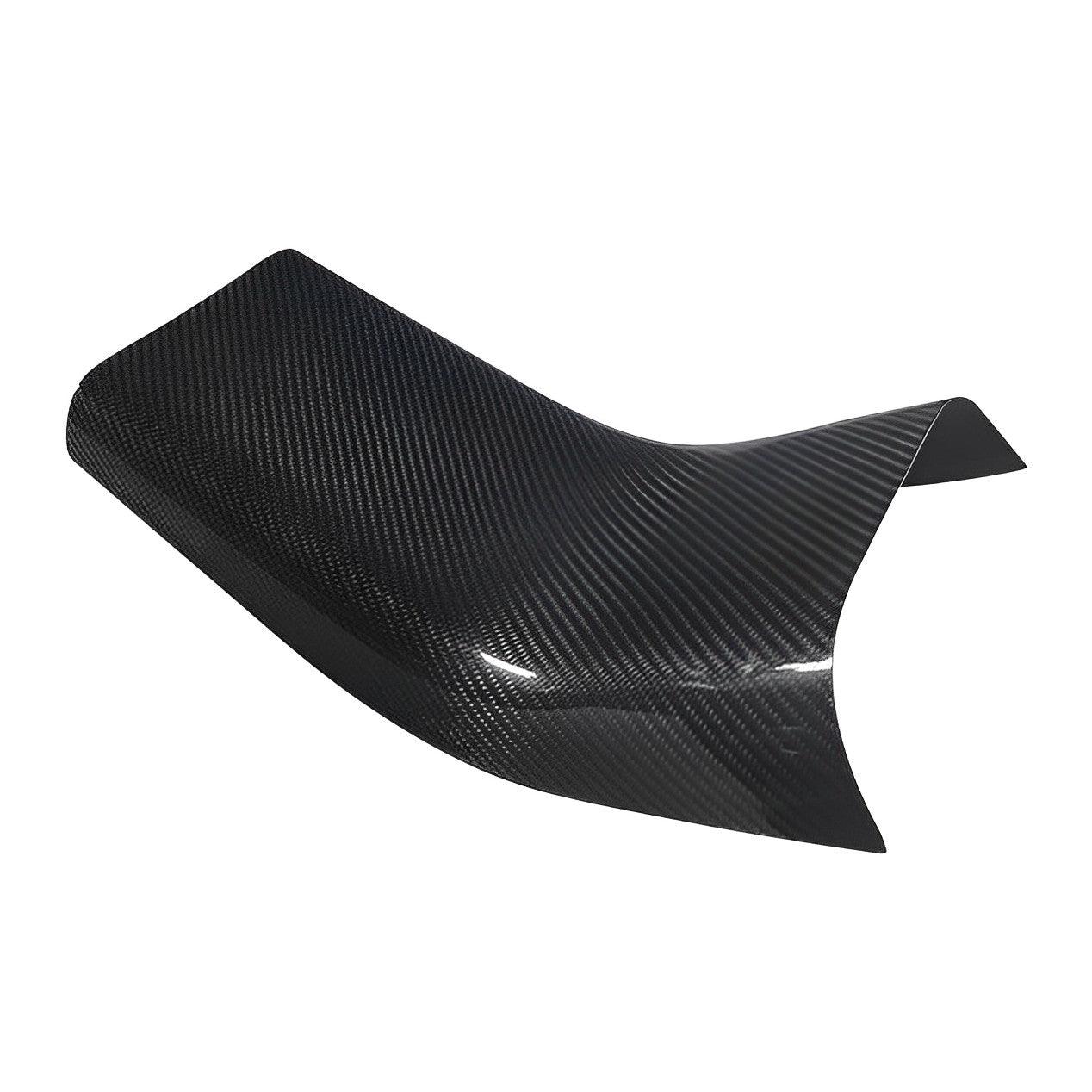 Carbon Fiber Backseat Center Console Cap, Anti-kick Protection Panel – For Tesla Model 3/Y (2017-2024)