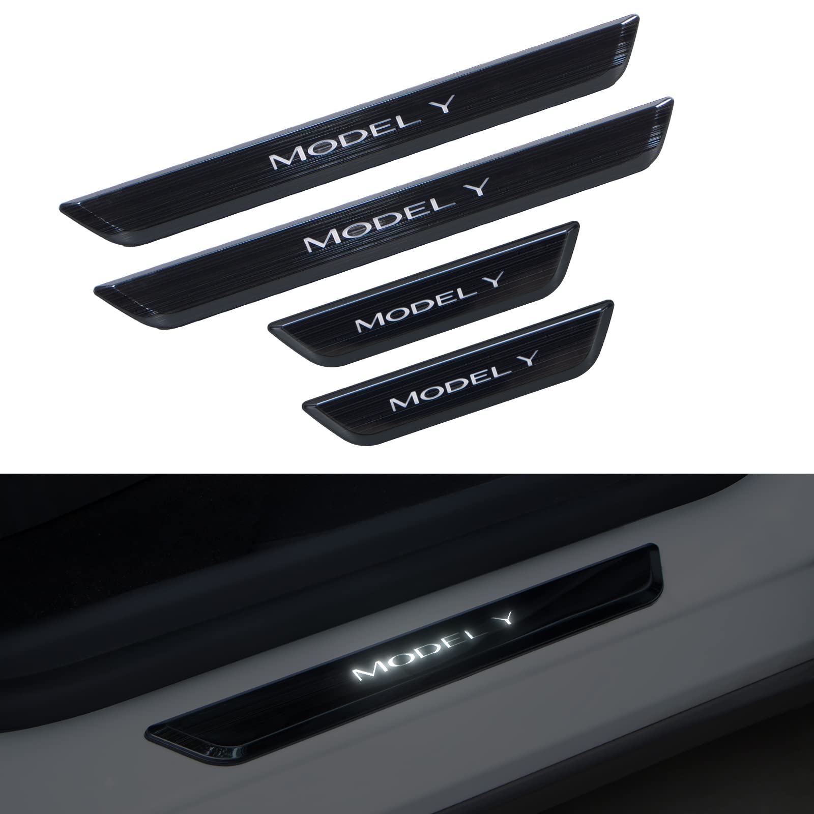 Illuminated Door Sill Protector – For Tesla