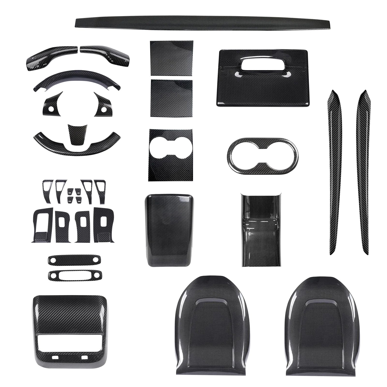 Real Carbon Fiber Interior Wrap Kit – For Tesla Model 3/Y