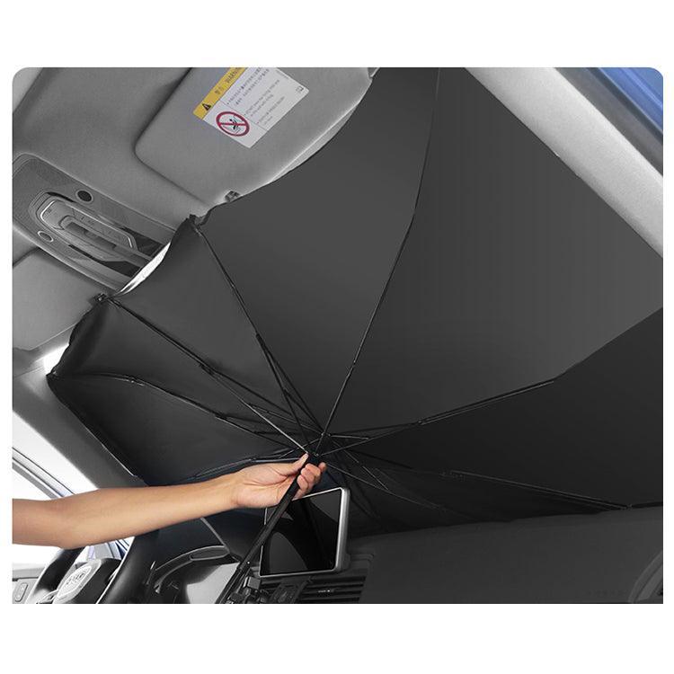 Foldable Umbrella Car Front Windshield Sunshade – For Tesla Model S/3/X/Y (2012-2024)