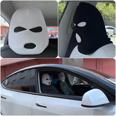 Personalized Funny Hat for Tesla Car Seat Headcover- Fits Model 3/Y/S/X