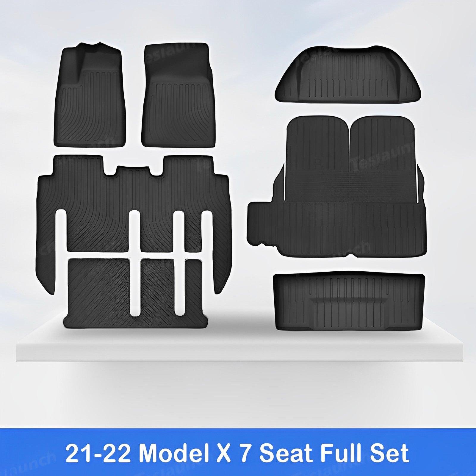 All-Weather TPE Floor Mats & Cargo Liner Set – For Tesla Model X (2021-2024)